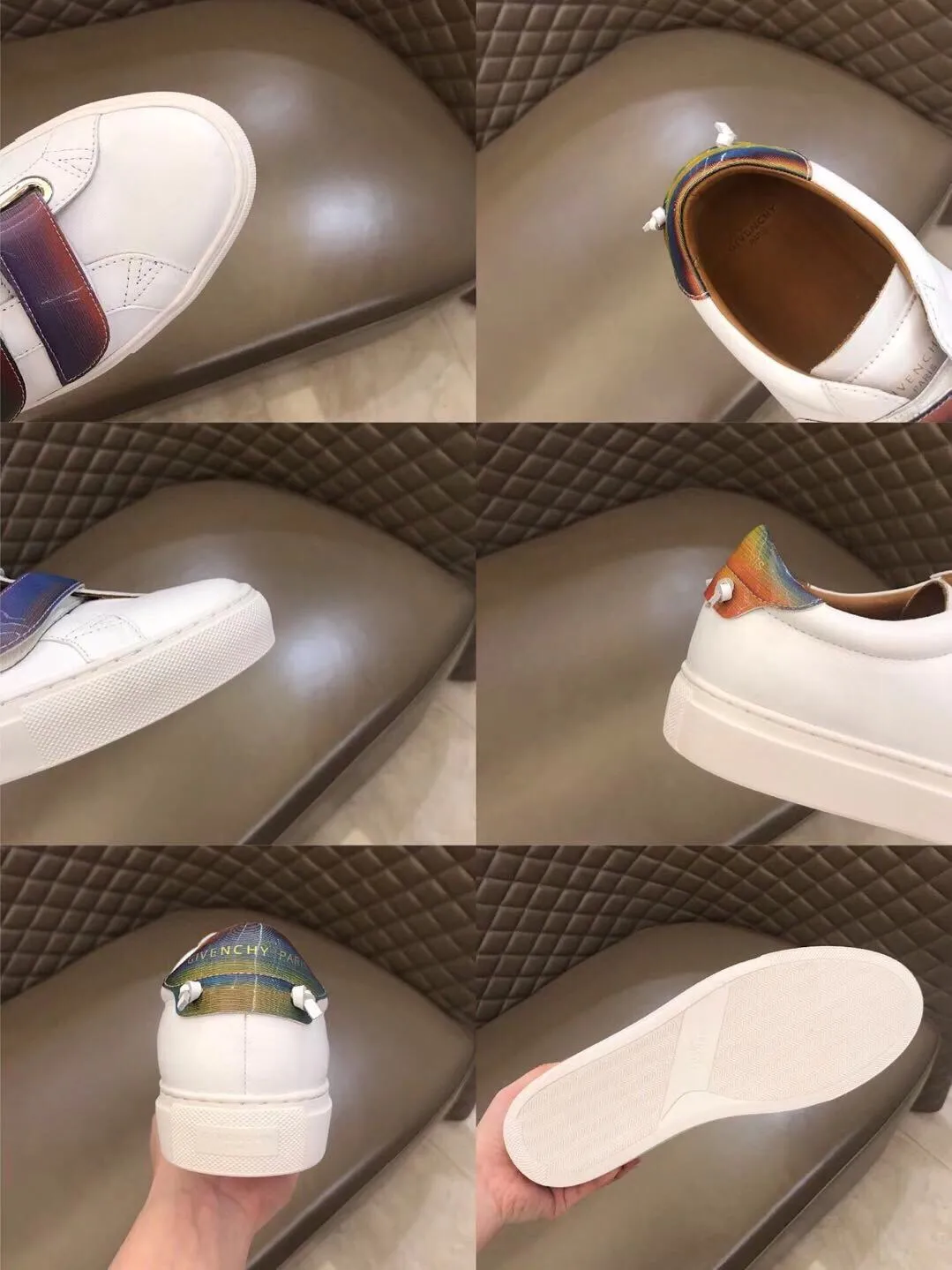 👟👟Ex-factory price 480👟👟 "Glvenc*y" new men's casual shoes, synchronized with counters in 2019. Original factory configuration, original customized cowhide imported from Italy, fully imported original sheepskin lining sheepskin pads, soles: original soles specially provided by the original factory are super comfortable, original factory follow-up goods, 🇫🇷🇫🇷high quality, you can enter and exit the counter at will, welcome to compare and correct size 38-44